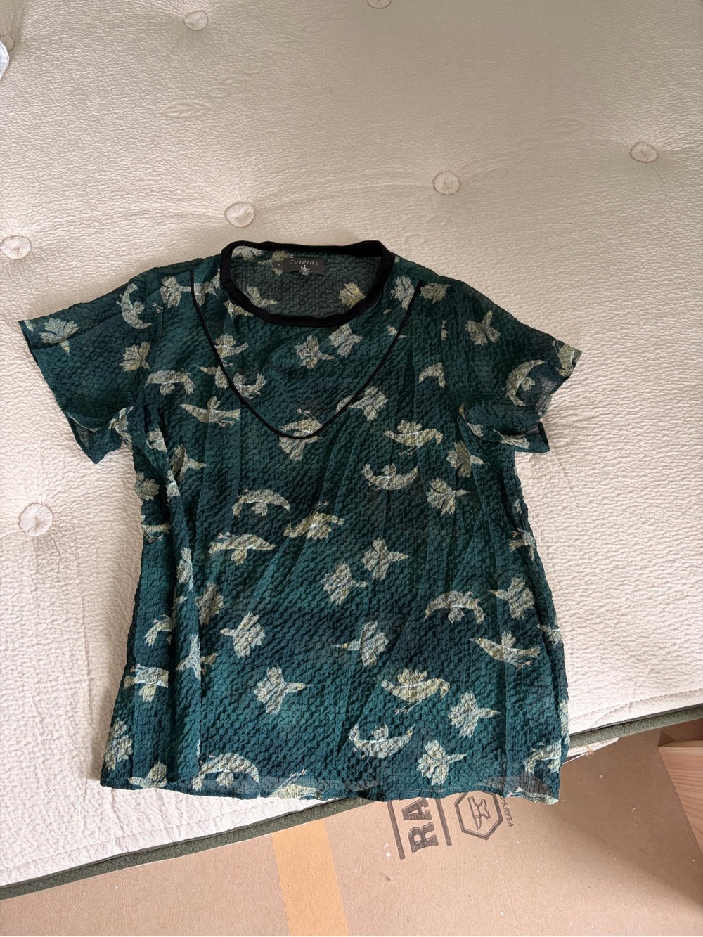 Cotelac Textured Bird Blouse